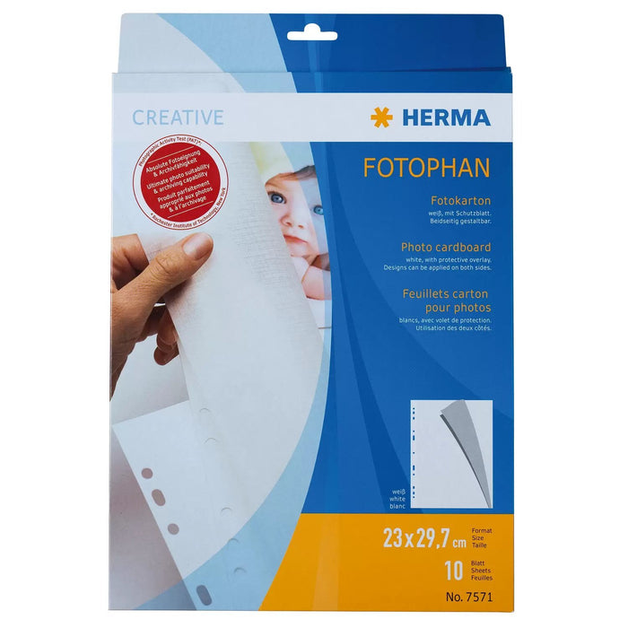 EAN 4008705075718 - HERMA 7571 protector de hojas 230 x 297 mm Cartón 1 pieza(s) imagen 1