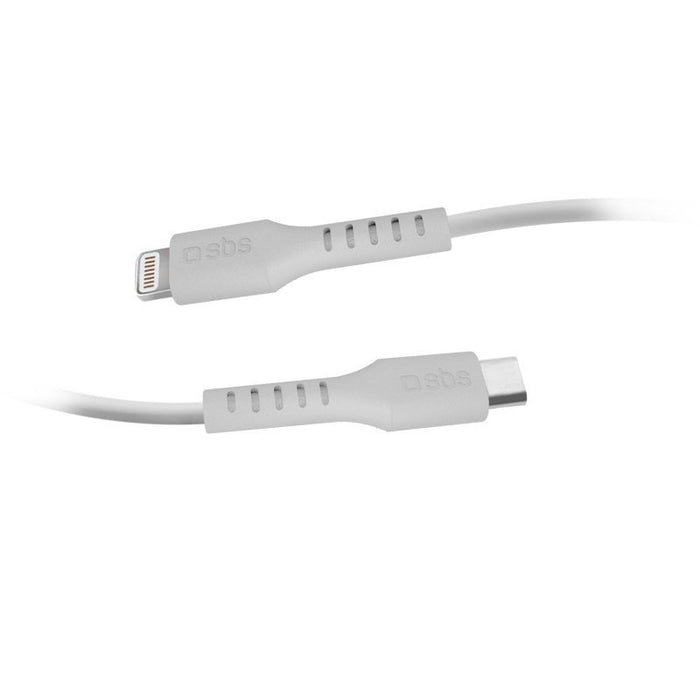 EAN 8018417264474 - SBS TECABLELIGTC1W cable de conector Lightning 1 m Blanco imagen 3