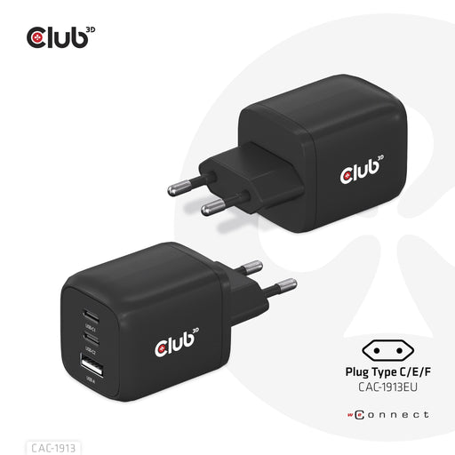 EAN 8719214472658 - CLUB3D CAC-1913 cargador de dispositivo móvil Teléfono móvil, Portátil, Smartphone, Universal Negro Corri imagen 1