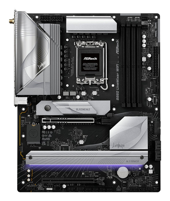 EAN 4711581490147 - Asrock B860 LiveMixer WiFi Intel B860 LGA 1851 (Socket V1) ATX imagen 2
