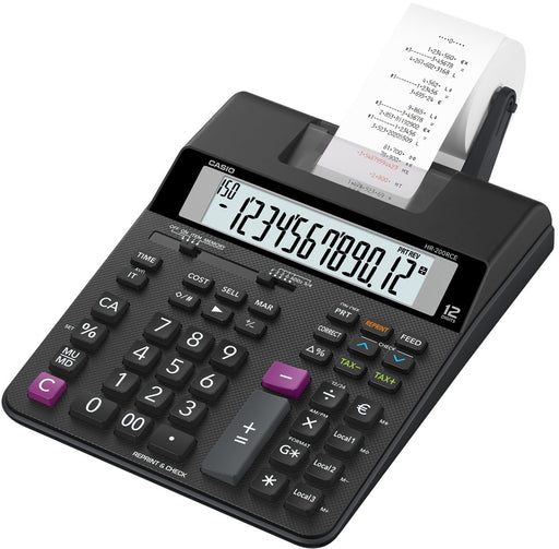 EAN 4971850099710 - Casio HR-200RCE calculadora Escritorio Calculadora de impresión Negro imagen 1