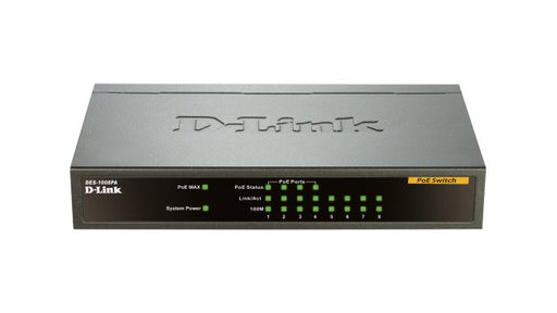 EAN 0182682247932 - D-Link DES-1008PA switch No administrado Fast Ethernet (10/100) Energía sobre Ethernet (PoE) Negro imagen 1
