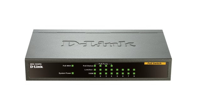 EAN 0182682247932 - D-Link DES-1008PA switch No administrado Fast Ethernet (10/100) Energía sobre Ethernet (PoE) Negro imagen 1