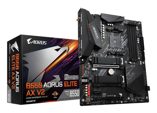 EAN 4719331809904 - GIGABYTE B550 AORUS ELITE AX V2 placa base AMD B550 Zócalo AM4 ATX imagen 1