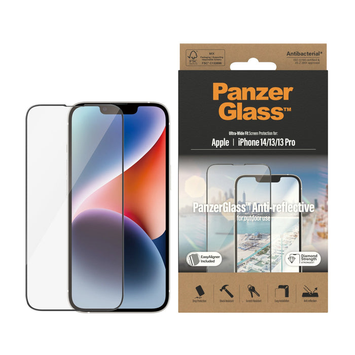 EAN 5711724027871 - PanzerGlass ® Anti-reflective Screen Protector iPhone 14 | 13 | 13 Pro | Ultra-Wide Fit w. EasyAligner Pr imagen 2