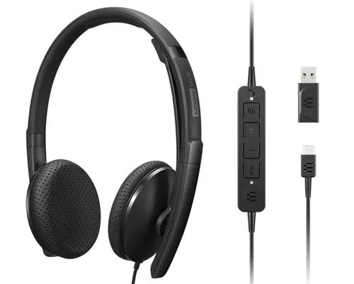 EAN 0195892090458 - Lenovo 4XD1M45626 auricular y casco Auriculares Alámbrico Diadema USB Tipo C Negro imagen 1