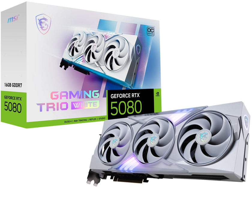 EAN 4711377292177 - MSI GAMING GEFORCE RTX 5080 16G TRIO OC WHITE tarjeta gráfica NVIDIA 16 GB GDDR7 imagen 1