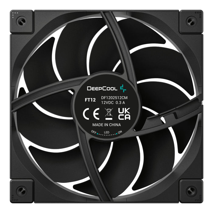 EAN 6933412710745 - DeepCool FT12 Carcasa del ordenador Ventilador 12 cm Negro 1 pieza(s) imagen 3
