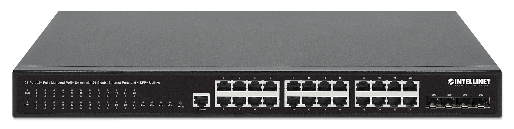 EAN 0766623561846 - Intellinet 561846 switch Gestionado L2+ Gigabit Ethernet (10/100/1000) Energía sobre Ethernet (PoE) 1U Ne imagen 3