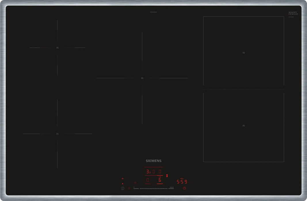 EAN 4242003935026 - Siemens iQ500 ED845HWB1E hobs Negro Integrado 80 cm Con placa de inducción 5 zona(s) imagen 1