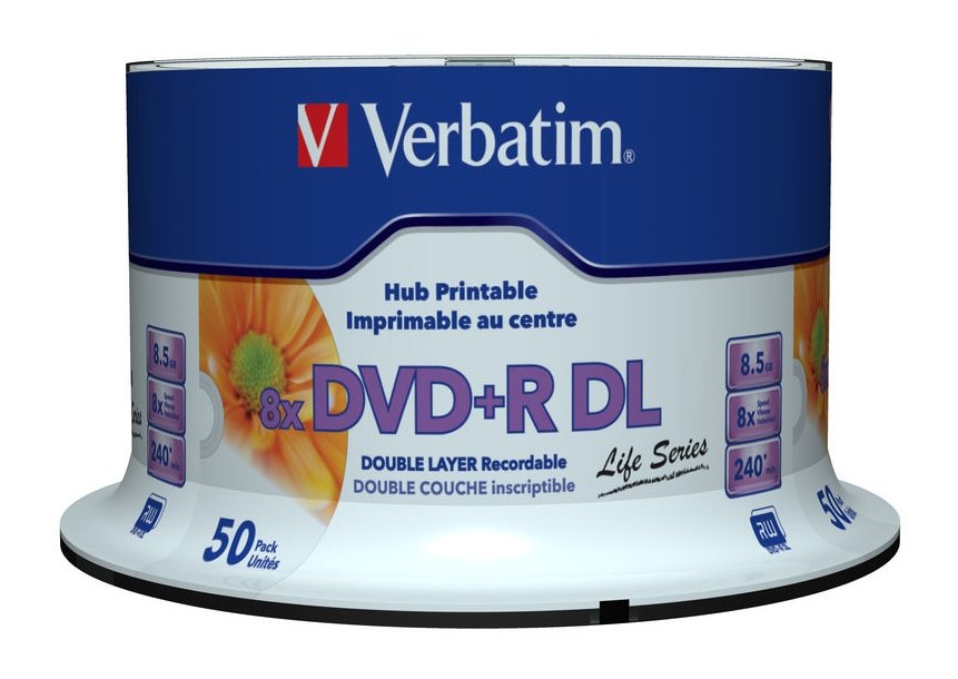 EAN 0023942976936 - Verbatim 97693 DVD en blanco 8,5 GB DVD+R DL 50 pieza(s) imagen 1