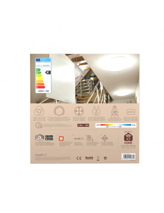 EAN 8426801158658 - Muvit MIOCLA001 iluminación inteligente Luz de techo inteligente Wi-Fi 18 W imagen 6