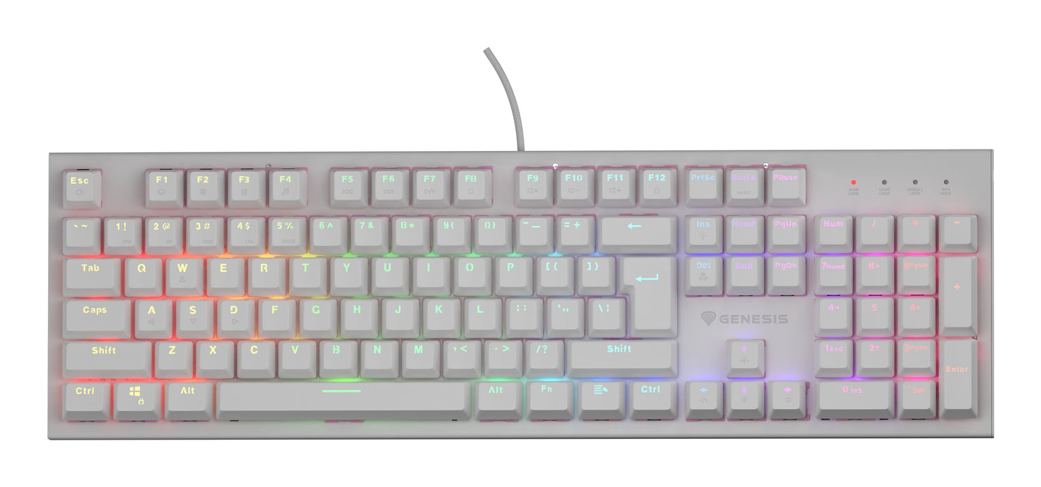 EAN 5901969432923 - GENESIS Thor 303 teclado Juego USB QWERTY Inglés de EE. UU. Blanco imagen 8