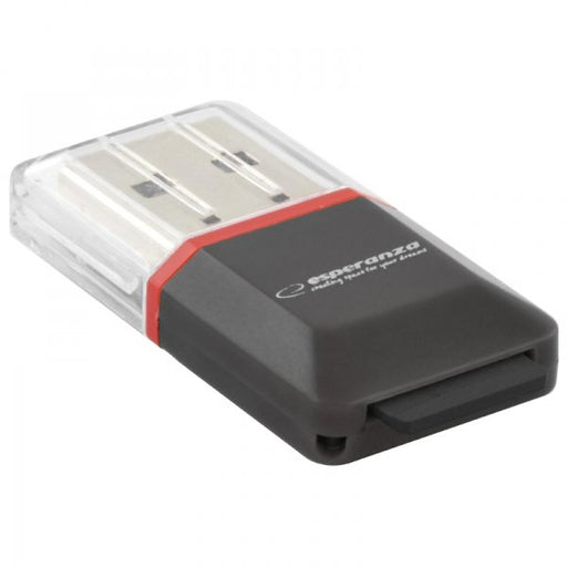 EAN 5901299902837 - Esperanza EA134K lector de tarjeta USB 2.0 Negro, Plata, Transparente imagen 1