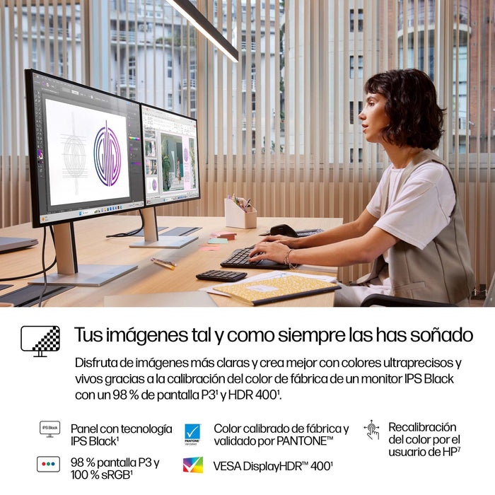 EAN 0197497764659 - HP Series 7 Pro 27 inch QHD Thunderbolt 4 Monitor - 727pu pantalla para PC 68,6 cm (27") 2560 x 1440 Pixe imagen 9