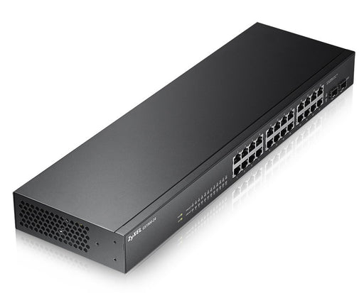 EAN 0760559129477 - Zyxel GS1900-24 switch Gestionado Gigabit Ethernet (10/100/1000) Negro imagen 2