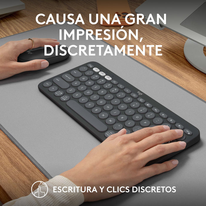 EAN 5099206115651 - Logitech 920-012227 teclado Ratón incluido Universal RF Wireless + Bluetooth QWERTY Español Grafito imagen 16