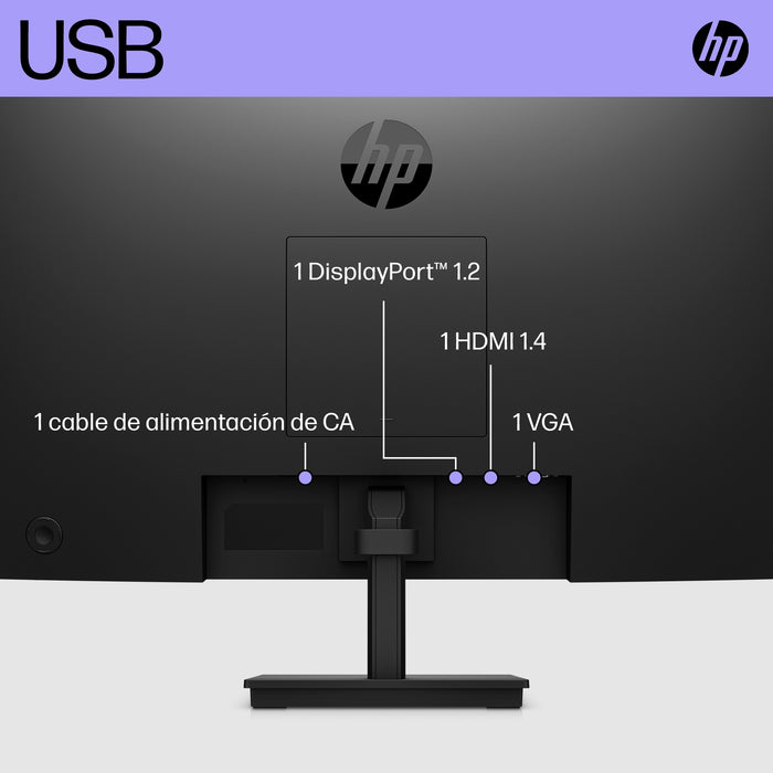 EAN 5715063139813 - HP V24i G5 FHD Monitor pantalla para PC 60,5 cm (23.8") 1920 x 1080 Pixeles Full HD LCD Negro imagen 3