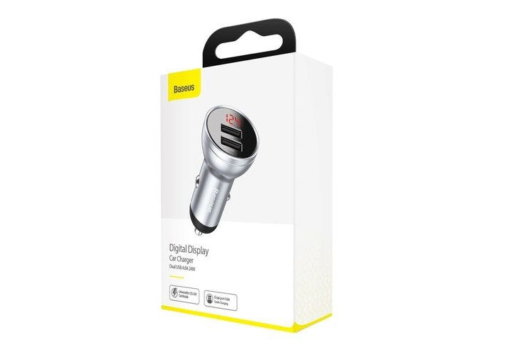 EAN 6953156215382 - Baseus CCBX-0S cargador de dispositivo móvil Universal Plata Encendedor de cigarrillos Auto imagen 8