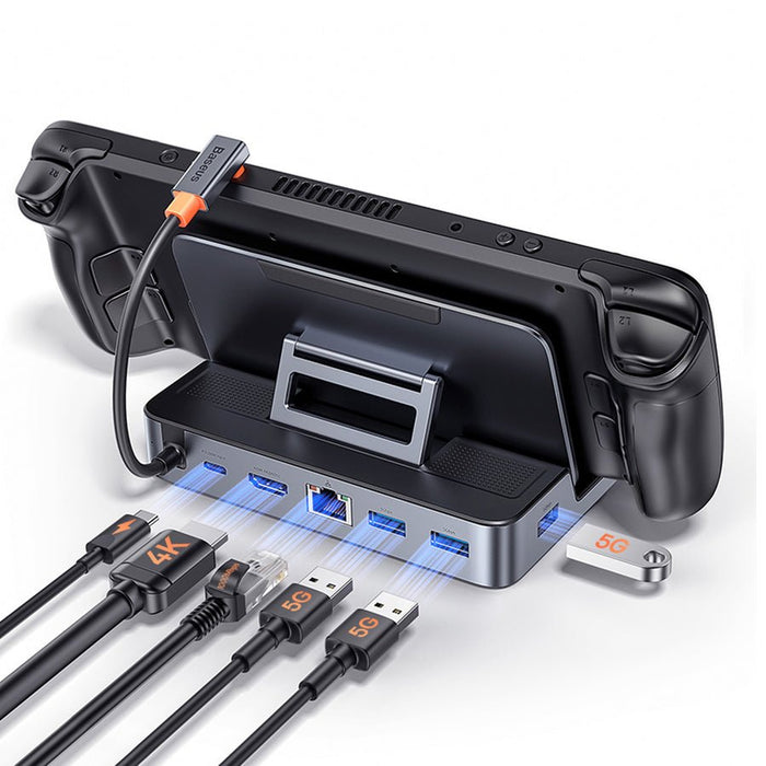 EAN 6932172632212 - Baseus GamerX estación dock para móvil Consola de videojuegos portátil Gris imagen 7