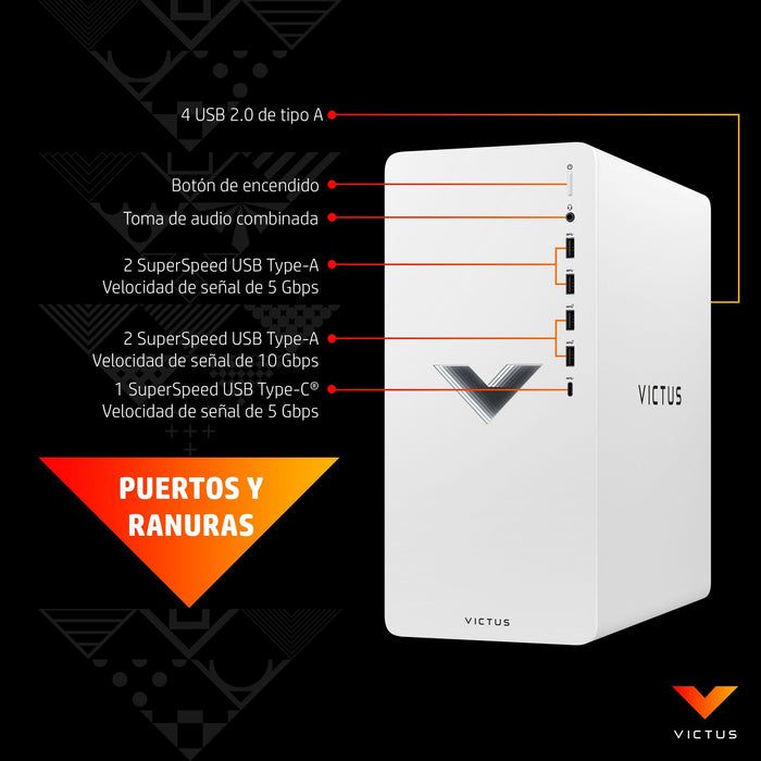 EAN 0196786500459 - Victus by HP 0108ns PC AMD Ryzen™ 5 5600G 16 GB DDR4-SDRAM 512 GB SSD AMD Radeon RX 6400 Windows 11 Home  imagen 18