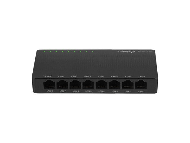 EAN 5901969424171 - Lanberg DSP2-1008-12V switch No administrado Gigabit Ethernet (10/100/1000) Negro imagen 1