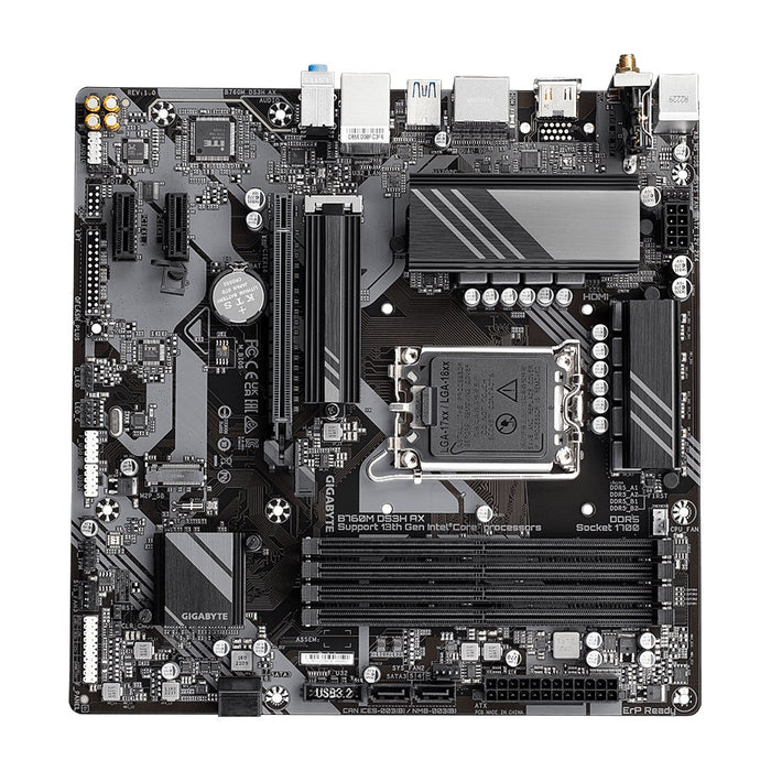 EAN 0889523035726 - GIGABYTE B760M DS3H AX placa base Intel B760 Express LGA 1700 micro ATX imagen 5