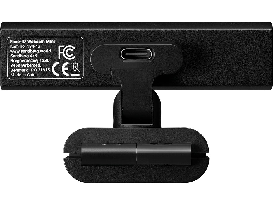 EAN 5705730134432 - Sandberg Face-ID Webcam Mini cámara web 2 MP 1920 x 1080 Pixeles USB-C Negro imagen 3