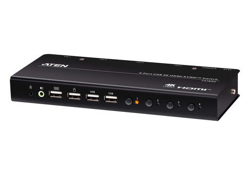 EAN 4710469349836 - ATEN CS784H interruptor KVM Negro imagen 1
