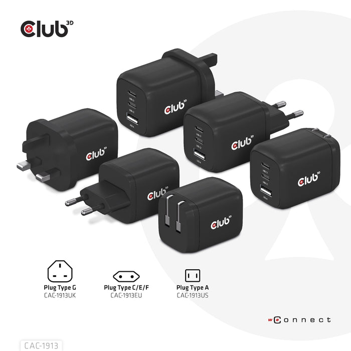 EAN 8719214472658 - CLUB3D CAC-1913 cargador de dispositivo móvil Teléfono móvil, Portátil, Smartphone, Universal Negro Corri imagen 5