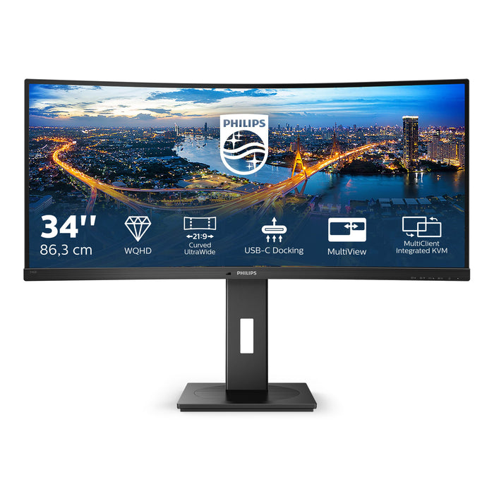 EAN 8712581760816 - Philips B Line 346B1C/00 pantalla para PC 86,4 cm (34") 3440 x 1440 Pixeles Quad HD LCD Negro imagen 4