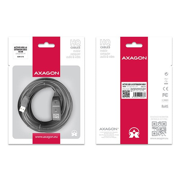 EAN 8595247902337 - Axagon ADR-210 cable USB USB 2.0 10 m USB A Negro imagen 3