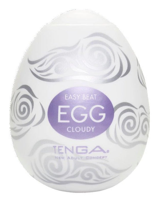 EAN 4560220552766 - Tenga Egg Cloudy Huevo masturbador Blanco Elastómero termoplástico (TPE) imagen 1