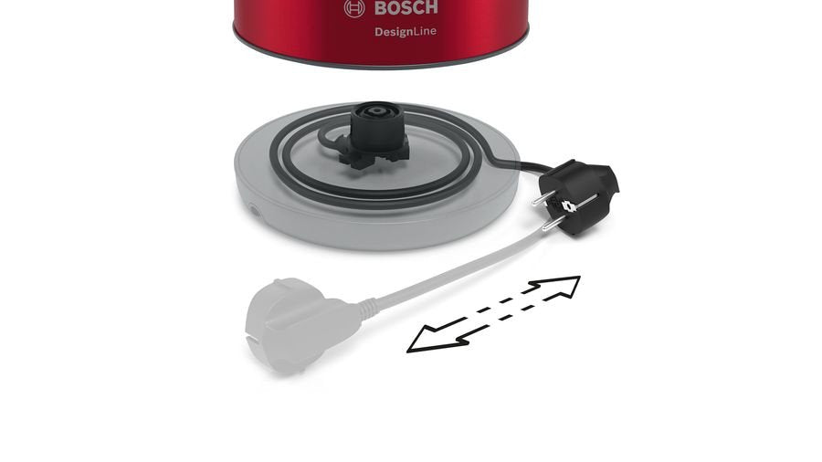 EAN 4242005188277 - Bosch TWK4P434 tetera eléctrica 1,7 L 2400 W Negro, Rojo imagen 8