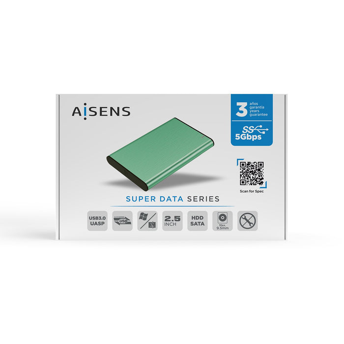 EAN 8436574706352 - AISENS ASE-2525SGN caja para disco duro externo Caja de disco duro (HDD) 2.5" imagen 6