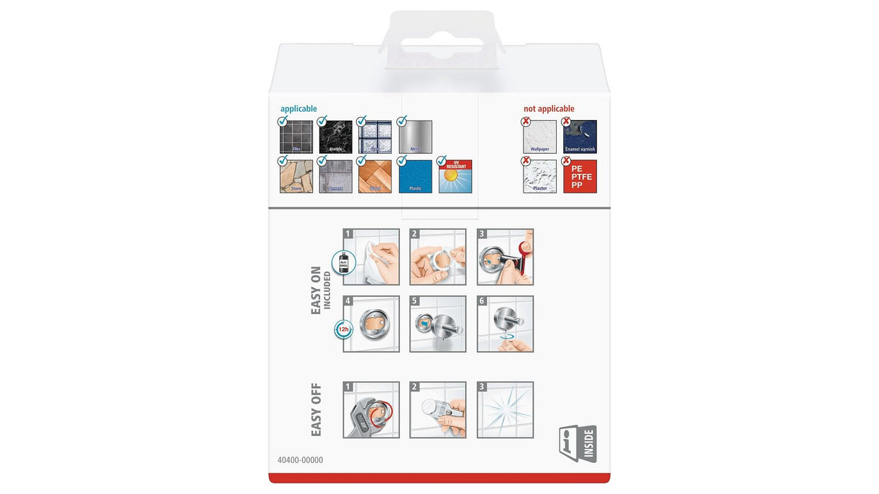 EAN 4042448454270 - TESA DELUXXE Montado en pared Cromo imagen 3