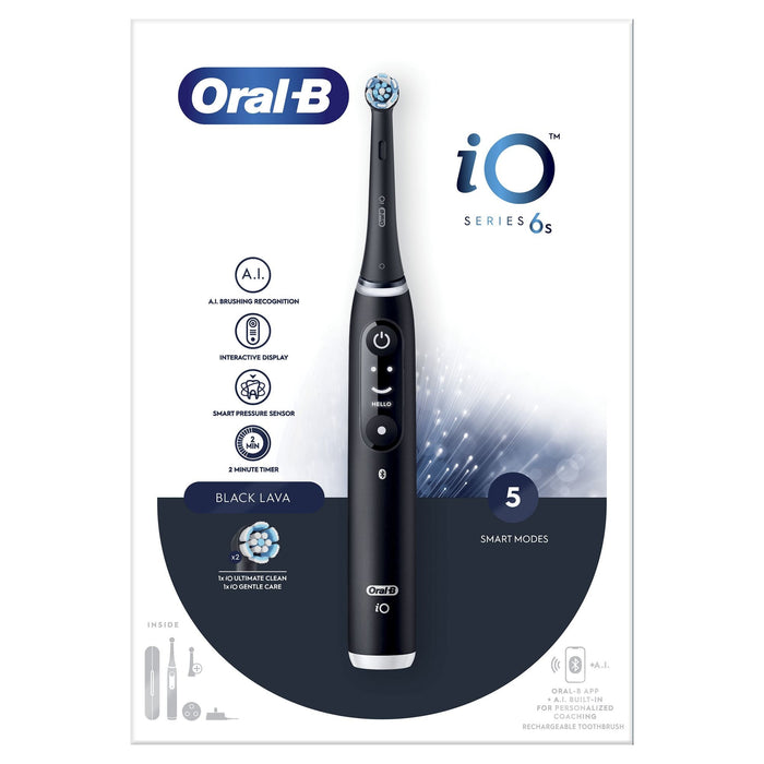 EAN 4210201409137 - Oral-B iO 6 Adulto Cepillo dental vibratorio Negro imagen 1