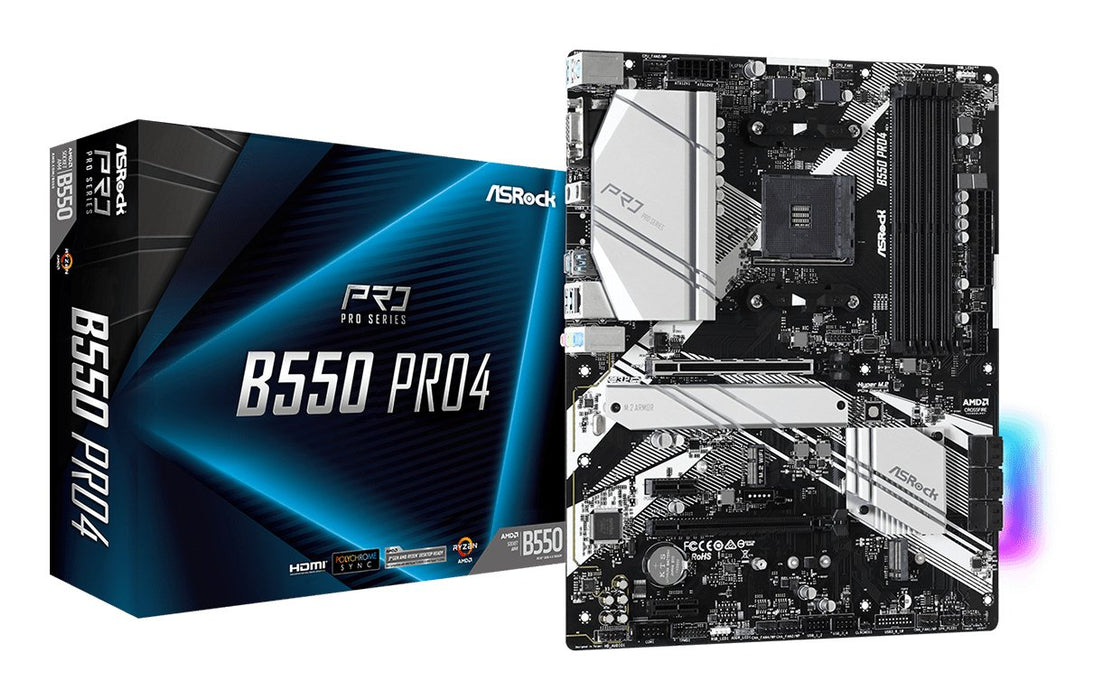 EAN 4710483931482 - Asrock B550 Pro4 AMD B550 Zócalo AM4 ATX imagen 1