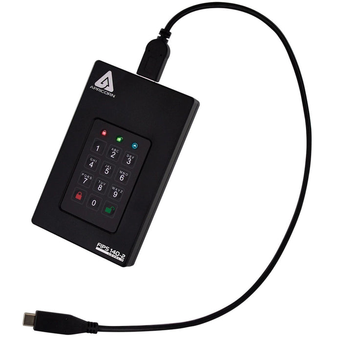 EAN 708326914758 - Apricorn AFL3-5TB disco duro externo 5400 RPM USB Type-A / USB Type-C 3.2 Gen 1 (3.1 Gen 1) Negro imagen 3