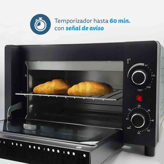 EAN 8426156017013 - Grunkel HR-10MINI horno tostador 10 L 1600 W Negro imagen 3