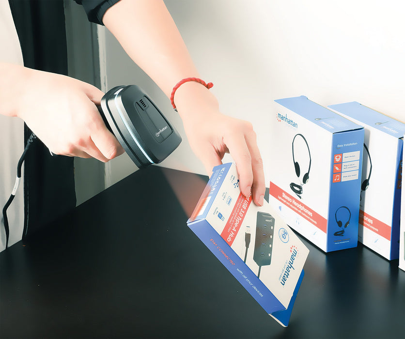 EAN 0766623154116 - Manhattan 154116 lector de código de barras Lector de códigos de barras portátil 1D/2D LED Negro imagen 8