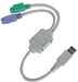 EAN 4260113560549 - M-Cab USB A - 2 x PS/2 cable ps/2 0,15 m 2x 6-p Mini-DIN Blanco imagen 1