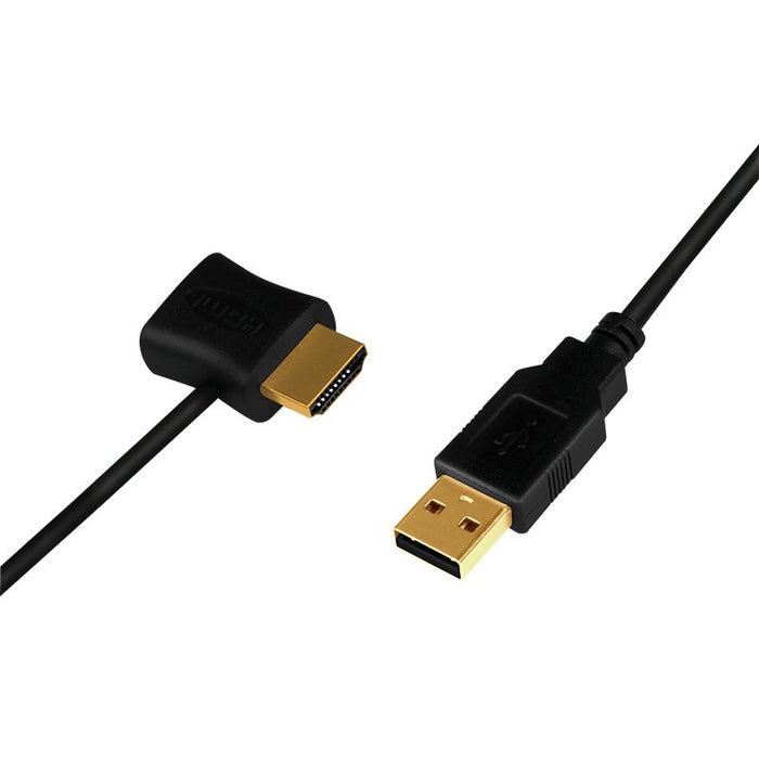 EAN 4052792057546 - LogiLink CH0081 adaptador de cable de vídeo HDMI tipo A (Estándar) HDMI + USB Negro imagen 2