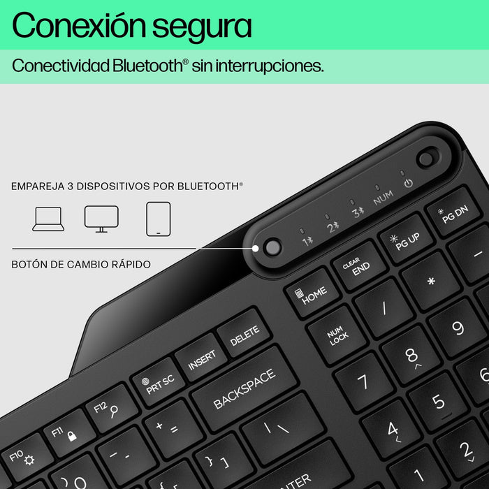 EAN 0197192766934 - HP 460 Multi-Device Bluetooth Keyboard teclado Hogar Negro imagen 7
