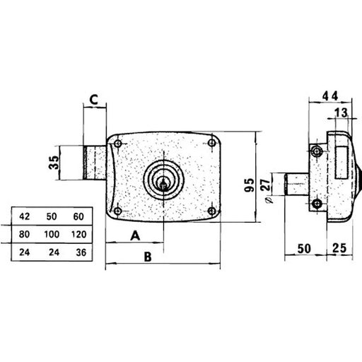 EAN 8422221406003 - A Forged Tool 03017225 cerradura y cerrojo para puertas imagen 2