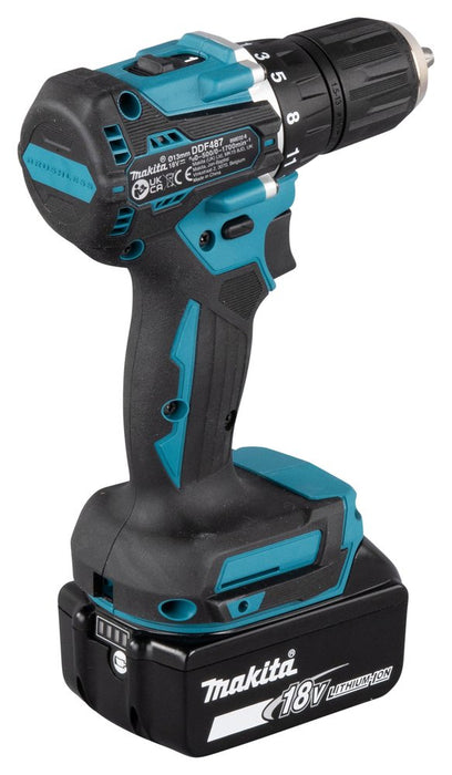 EAN 0088381736596 - Makita DDF487RAJ destornillador eléctrico y llave de impacto 1700 RPM Negro, Verde imagen 5