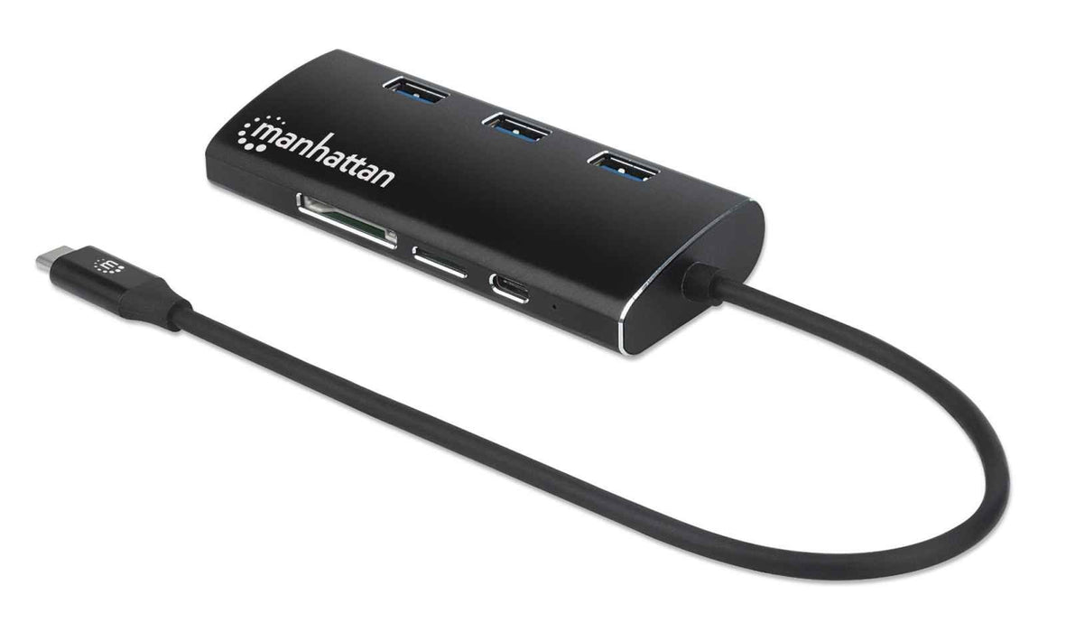 EAN 0766623152440 - Manhattan 152440 base para portátil y replicador de puertos USB Tipo C Negro imagen 2