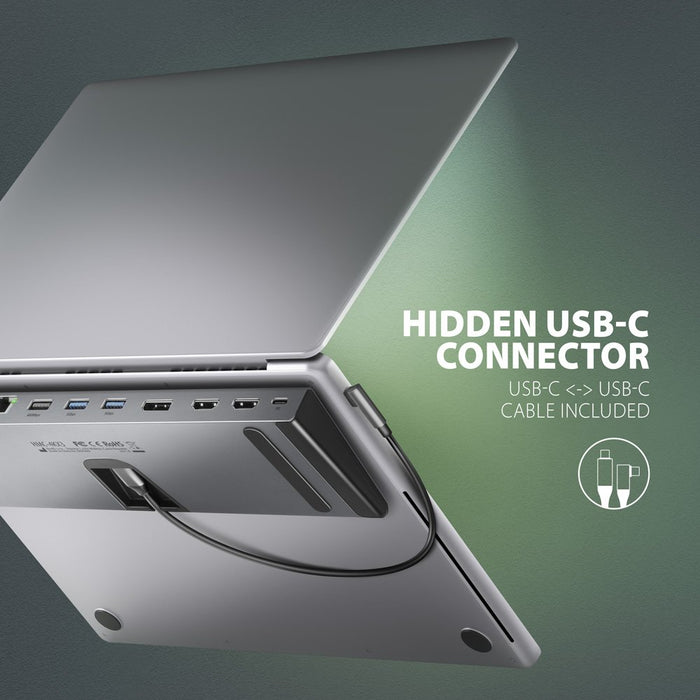 EAN 8595247907608 - Axagon HMC-4KX3 base para portátil y replicador de puertos Alámbrico USB 3.2 Gen 1 (3.1 Gen 1) Type-C Gri imagen 12