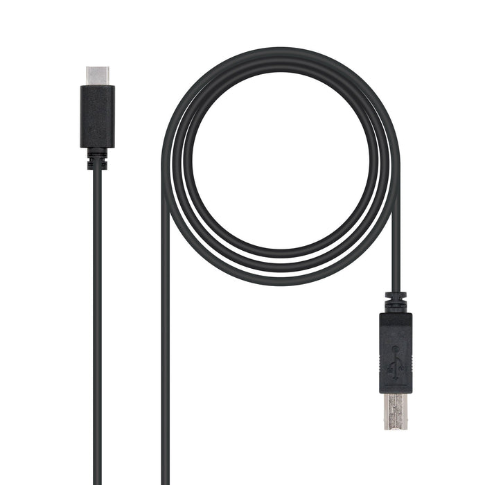 EAN 8433281007734 - Nanocable USB 2.0, 1m cable USB USB C USB B Negro imagen 1