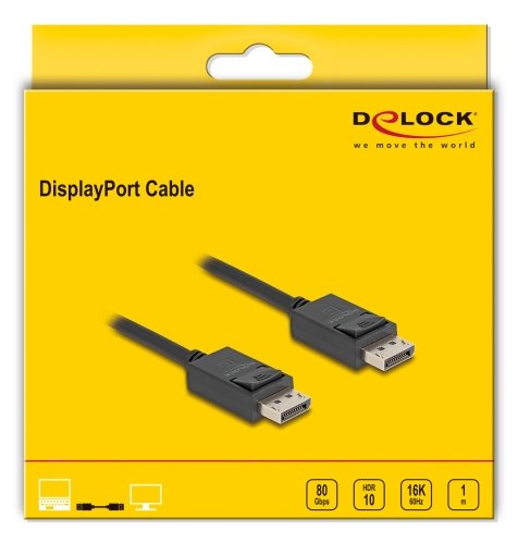 EAN 4043619811748 - DeLOCK 81174 cable DisplayPort 1 m Negro imagen 2